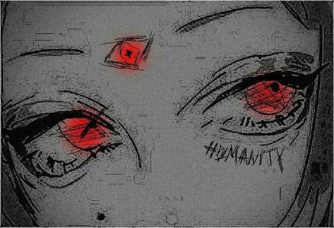 Creepy Art, Red Eyes, Dark Anime, Horror Art, Third Eye, Dark Art, Drawing Inspiration, Aesthetic Art, Aesthetic Anime