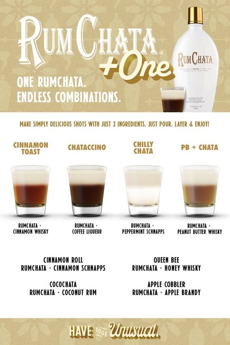 Skrewball Whiskey Rumchata, Simple Rumchata Drinks, Rumchata And Butterscotch Schnapps, Mixed Drinks With Rum Chata, Rum Chata Recipes Shots, Frozen Rumchata Drinks, Coffe Alcoholic Drinks, Rumchata Christmas Shots, Rumchata Drinks Easy