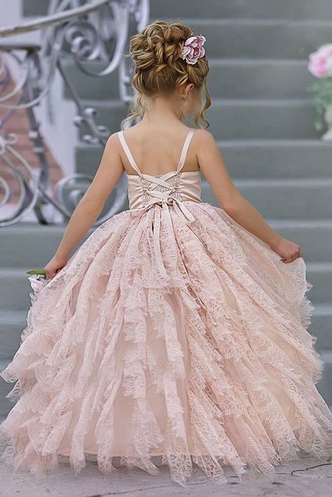 Must Have 2019: 24 Lace Flower Girl Dresses ❤ lace flower girl dresses blush lace ruffled skirt dollcakevintage ❤ #weddingdresses #guestoutfit #women's style #weddingguestoutfit Flower Girl Dresses Blush, Country Style Dresses, Flower Girl Gown, Pageant Hair, Birthday Pics, Pink Flower Girl Dresses, Wedding Dress Guide, Dress Guide, Flower Girl Dress Lace