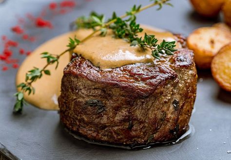 Steak au Poivre Recipe & Peppercorns – The Spice House Perfect Filet Mignon, Mignon Steak, Filet Mignon Recipes, Classic French Dishes, Fresh Spices, French Dishes, Pepper Steak, French Cooking, Beef Dinner