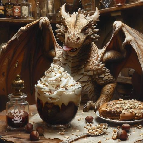 Chocolate Dragon, Here There Be Dragons, Traverse City Michigan, Traverse City Mi, Traverse City, Chocolate Pudding, Dungeons And Dragons, Michigan, Dessert