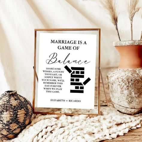 Modern Minimalist Wedding Jenga Guest Book Sign Jenga Block Wedding Guest Book, Jenga Guest Book Wedding, Wedding Jenga, Guest Book Wedding, Modern Minimalist Wedding, Book Wedding, Funny Thoughts, Guest Book Sign, Wedding Stickers