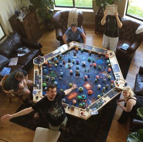 Gaming Table Diy, Gaming Photo, Dnd Room, Board Game Room, Rpg Board Games, Games Room Inspiration, Dnd Crafts, Nerd Games, Board Game Table