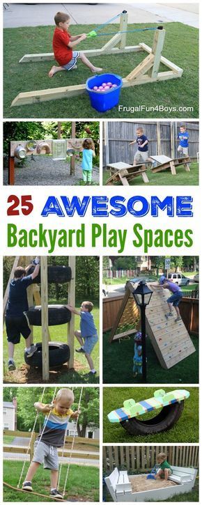 The Best Backyard DIY Projects for Your Outdoor Play Space - Build outdoor toys, climbing structures, sand and water play, and more! Diy Outdoor Toys, Backyard Play Spaces, Outdoor Play Space, Outdoor Play Spaces, Outdoor Play Area, Kids Outdoor Play, Pool Noodle, Ideas Backyard, Backyard Playground