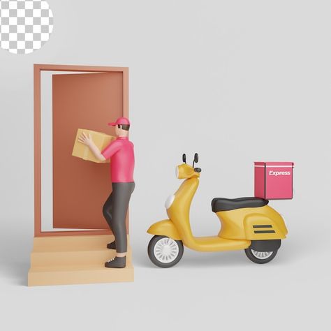 Delivery Service Poster, Vespa Illustration, Logistics Logo, Mickey Mouse Wallpaper Iphone, Delivery Guy, Decent Wallpapers, Business Cartoons, Free Psd Flyer Templates, Adobe Photoshop Design