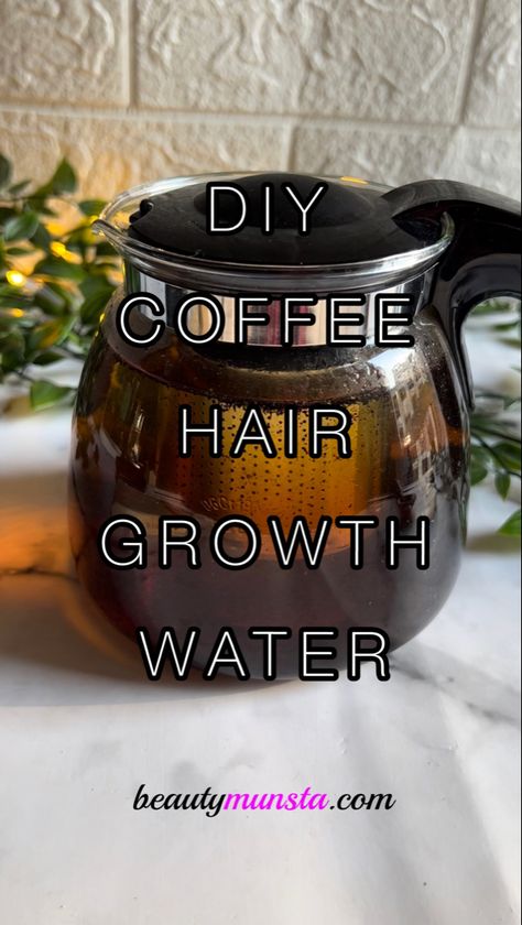 Is your hair sleeping and taking too long to grow? This DIY coffee hair growth spray is exactly what you need! Try out this special combination of hair growth herbs steeped in coffee to awaken your sleeping hair follicles and turbo-boost your hair growth at last!…. Coffee For Hair Growth Diy, Caffeine Hair Growth, Coffee Oil For Hair Growth, Coffee Hair Mask For Hair Growth, Coffee Hair Growth, Coffee For Hair Growth, Coffee For Hair, Hair Growth Herbs, Hair Growth Recipes