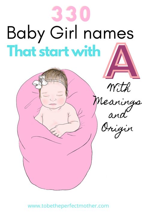 Baby Names Starting With A, Baby Girl Names Starting With A, Baby Names That Start With A, Girl Names That Start With A, Latin Female Names, Names Of Baby Girl, Turkish Names, Christian Baby Girl Names, Good Girl Names