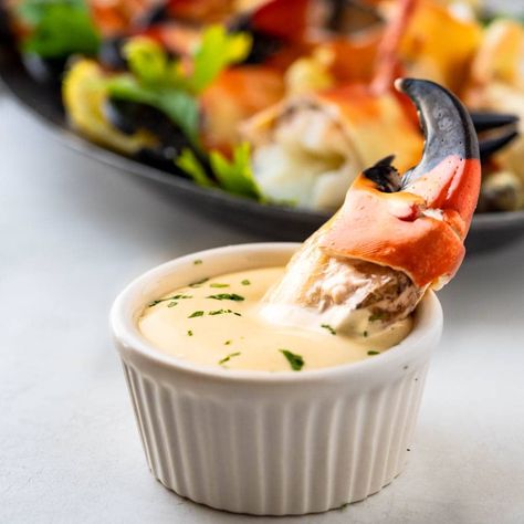 Stone Crabs with Mustard Sauce Crab Mustard Sauce, Stone Crab Claws Recipe, Stone Crab Sauce, Jonah Crab Claws Recipe, Stone Crab Mustard Sauce Recipe, Stone Crab Mustard Sauce, Crab Claws Recipe, Crab Dipping Sauce, Cracked Crab