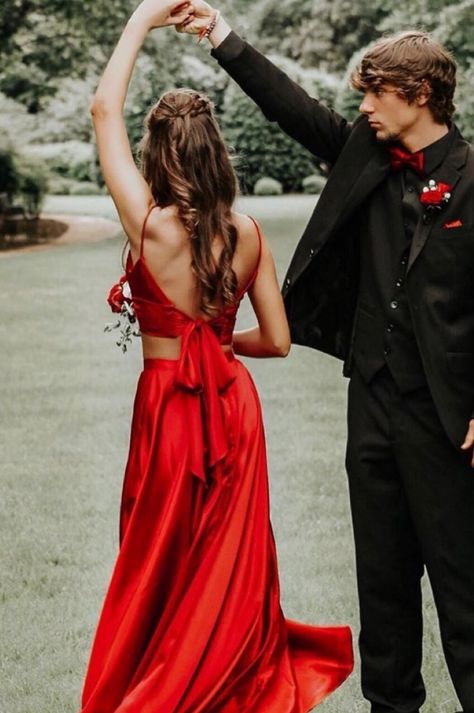 sweet-and-salty-vibes | VSCO Matric Farewell, Prom Pictures Couples, Red Prom Dress Long, Prom Picture Poses, Prom Pics, Prom Photoshoot, Prom Couples, Prom Photography, Prom Poses