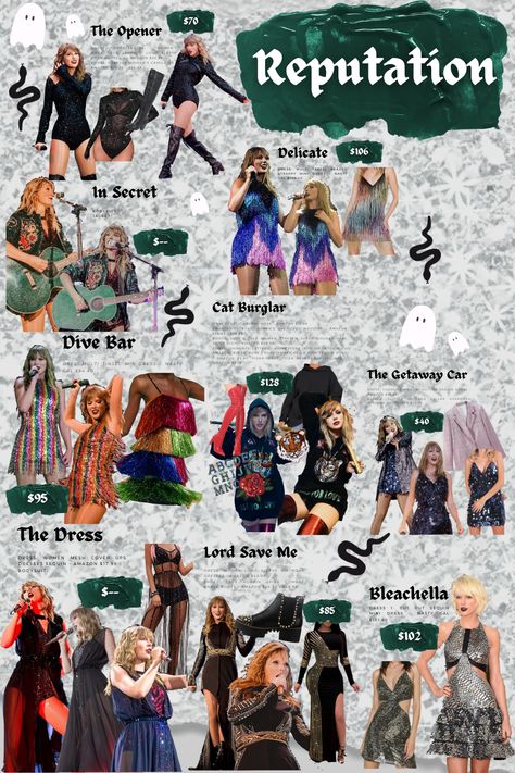 Taylor Swift Clothes Inspired Outfits, Taylor Swift Party Theme Outfits, Taylor Swift Are You Ready For It, Taylor Swift Era Costume, Taylor Swift Costume Reputation, Eras Tour Fit Ideas, Music Genre Outfits, Eras Tour Outfit Inspired, Taylor Swift Concert Outfit Eras