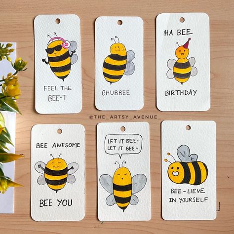 Do you find bees cute?! Comment down! Save and share if you like this post! #bookmarks #bookmarklover #bookmark #bees #beepuns #puns… | Instagram Bee Humor, Bees Cute, Diy Toddler Toys, Bee Puns, Bee Quotes, Honey Art, Bookmark Diy, Birthday Puns, Handmade Bookmarks Diy