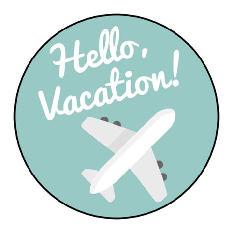 "Hello Vacation!" Planner Label Template Goodnote Stickers, Vacation Stickers, Free Planner Templates, Stickers Png, Labels Printables Free, Vacation Planner, Scrapbook Stickers Printable, Free Label, Stickers Printable