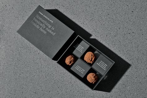 Pana Chocolate by The Company You Keep — The Brand Identity Chocolate Box Packaging, Benefits Of Organic Food, Chocolate Packaging Design, The Company You Keep, Packaging Design Trends, Dessert Packaging, Chocolate Company, Candy Packaging, Cake Packaging