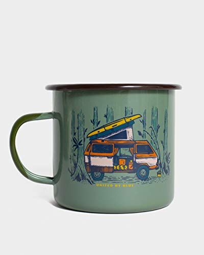 United By Blue - Weekend Hideout 22oz Enamel Mug United By Blue Camp Mugs, King Furniture, Pack Up And Go, Blue Mug, Enamel Mugs, Mug Tree, United By Blue, Best Coffee Mugs, Double Wall Glass