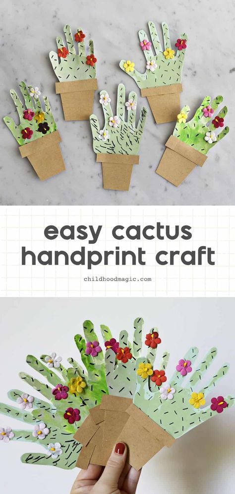 Spring Kids Craft, Spring Kids Activities, Easy Preschool Crafts, May Crafts, Crafts For Toddlers, Book Craft, Summer Camp Crafts, Toddler Art Projects, Plant Crafts