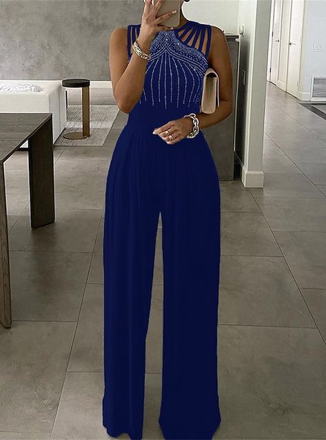 Jumpsuit Fashion Elegant, Tank Jumpsuit, Colorful Jumpsuit, Halter Jumpsuit, Womens Fashion Casual Summer, Jumpsuit Elegant, Summer Style Casual, Jumpsuit Fashion, Wide Leg Jumpsuit