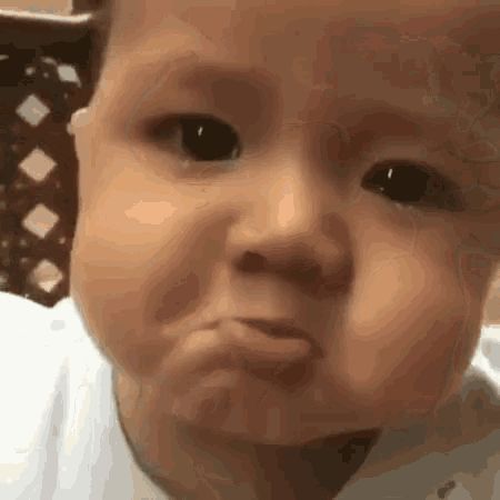 Babies Laughing Video, Baby Crying Face, Funny Baby Videos, Funny Baby Gif, Laughing Baby, Crying Gif, Baby Fever Meme, Angry Baby Meme, Blonde Babies