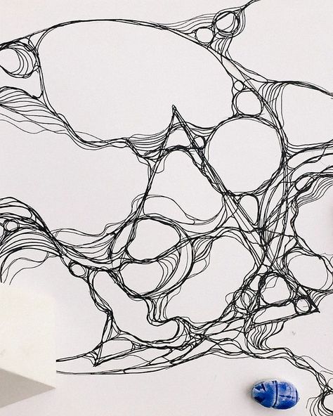 Neuro Art Drawing, Neurological Art, Healing Burnout, Unique Zentangle Drawings, Meaning Of Shapes, Neurographic Drawing, Neuroscience Art, Neurographic Art, Abstract Sketches