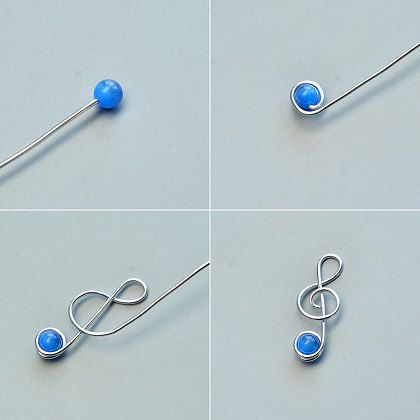 Beautiful Note Earrings | Pandahall Inspiration Projects Wire Jig Patterns Free, Aluminum Wire Jewelry, Jewellery Craft, Wire Jewelery, Wire Wrap Jewelry Designs, Pretty Jewelry Necklaces, Diy Jewelry Unique, Wire Jewelry Designs, Bead Charms Diy