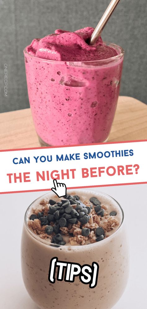 Can you pre make good breakfast smoothies the night before. Making smoothies ahead of time is absolutely possible, and in this article I'll teach you how to make them and store them so they remain fresh overnight or even for a whole week. Non Dairy Smoothie, Best Breakfast Smoothies, Make Ahead Smoothies, Making Smoothies, Make Smoothies, Mint Smoothie, Dairy Free Smoothies, Good Breakfast, Fresh Smoothies