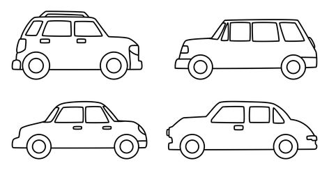 Car Cut Out Template Cars Template Free Printable, Car Template Free Printable, Car Cutout, Cars Template, Printable Cars, Car Template, Car Outline, Car Printable, Transportation Crafts