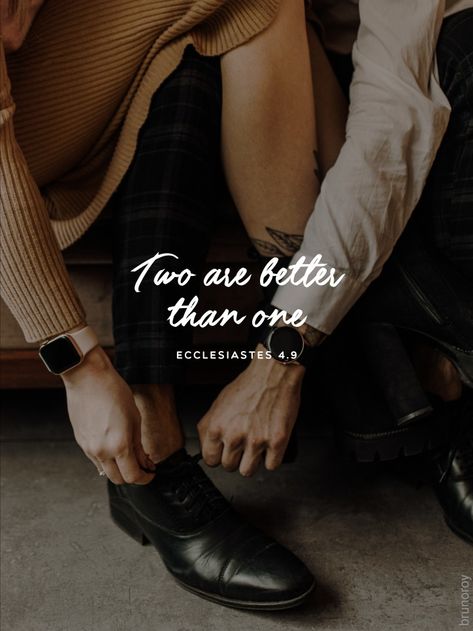 Couple Scriptures, Christian Relationship Quotes, Two Are Better Than One, God Wisdom, Godly Relationship Quotes, Marriage Bible Verses, Two Is Better Than One, Biblical Marriage, Bible Verses About Love