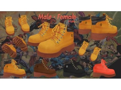 Sims 4 Anime, Cc Shoes, Sims 4 Download, Sims 4 Cc Shoes, Tumblr Sims 4, The Sims 4 Download, Sims Hair, Timberlands Shoes, Sims 4 Clothing