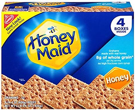 Graham Cracker Snacks, Honey Graham Crackers, Gram Crackers, Teaching Fractions, Real Honey, Wholesome Snacks, Cracker Snacks, High Fructose Corn Syrup, Wheat Free