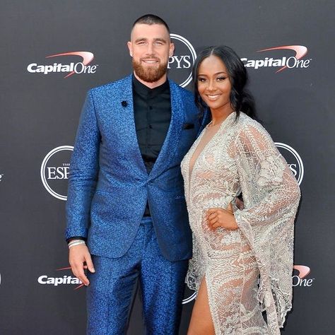 Travis Kelce (@killatrav) • Instagram photos and videos Travis Kelce And Kayla Nicole, Colour Blind, Journalism Major, Espy Awards, Jason Kelce, Nfl Player, Travis Kelce, Interracial Couples, Women Magazines