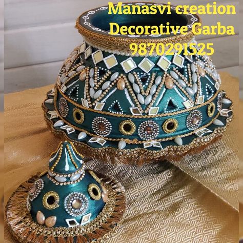 Exclusive work by Manasvi Creation Only Pre booking DM for more details. Manoj patel-9870291525 Jyoti patel-9773727317 Follow my page #manasvicreations #traditionalgarba #garba #decorativegarba #garbawork #handmade #diygarba #navratri #navratrigarba #theamgarba #designergarba #exclusiveart #decorativeart #customize #decoration #ecofreindly #ghatkopargarba #jayambe #jaybhavani #localforvocal Garbo Decoration Navratri, Navratri Garba Decoration, Garba Decoration Ideas Navratri, Garba Decoration Ideas, Garba Decoration Ideas At Home, Garba Decor, Garba Decoration, Kalash Decoration, Coconut Decoration