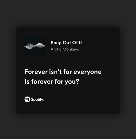 Arctic Monkeys Spotify Aesthetic, Arctic Monkeys Quotes Aesthetic, Artic Monkeys Quotes Lyrics, Artic Monkeys Song Lyrics, Best Arctic Monkeys Songs, Arctic Monkeys Bio Ideas, Spotify Lyrics Arctic Monkeys, Snap Song Lyrics, Arctic Monkeys Lyrics Quotes