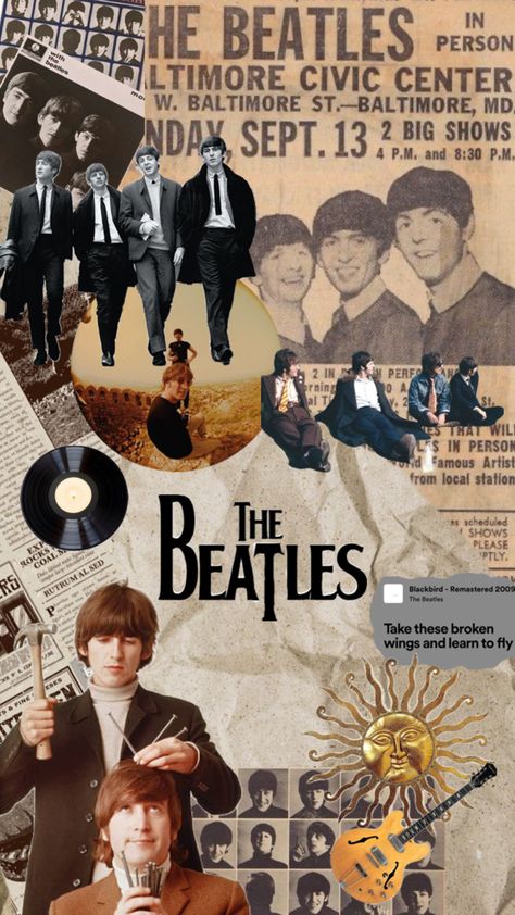 the beatles poster or background wallpaper collage Beatles Background, Beatles Collage, The Beatles Poster, Beatles Wallpaper, Beatles Poster, John Lennon Paul Mccartney, George Martin, Broken Wings, Wallpaper Collage