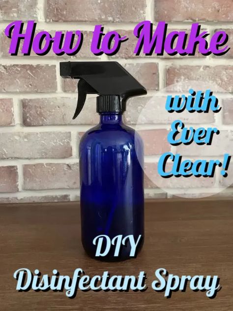 Diy Disinfectant, Homemade Cleaners Recipes, Diy Cleaning Products Recipes, Cleaner Recipes, Disinfectant Spray, Diy Sprays, Cleaning Spray, Diy Cleaners, Cleaning Recipes