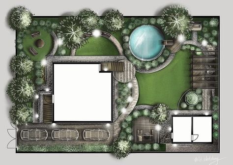 House Landscape Plan, Architecture Symbols, Garden Planning Layout, Landscape Design Drawings, Patio Layout, Architecture Drawing Sketchbooks, Landscape Architecture Drawing, Interior Architecture Drawing, Farm Layout