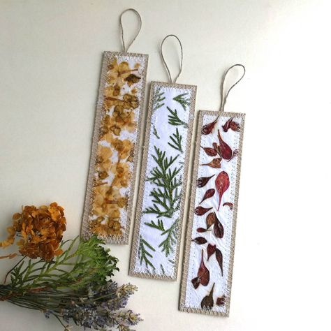 Paper With Dried Flowers, Barberry Bush, Flowers Hydrangea, Unique Teachers Gift, Dried Plants, Planner Bands, Gift For Book Lover, Custom Bookmarks, Paper Bookmarks