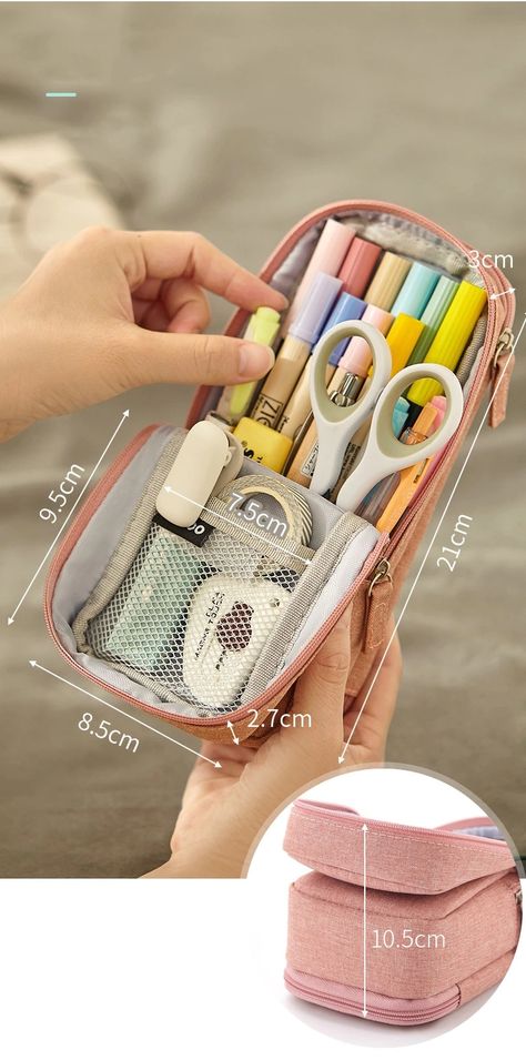 Angoo Normcore Pen Bag Pencil Case Two Layer Foldable Stand Fabric Phone Holder Storage Pouch for Stationery Office School A6171|Pencil Bags| - AliExpress Education Office, Pen Bag, Pencil Bags, Pen Case, Storage Pouch, Office School, Phone Holder, Pencil Case, School Supplies