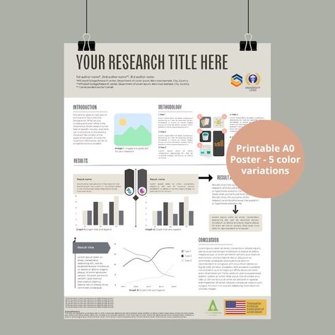 Academic Scientific Research A0 Poster Canva Editable Template - Etsy Australia Academic Poster Design, Scientific Research Poster, Research Poster Template, Scientific Poster Design, Canva Powerpoint, Academic Poster, Scientific Poster, Environmental Technology, Technology Posters