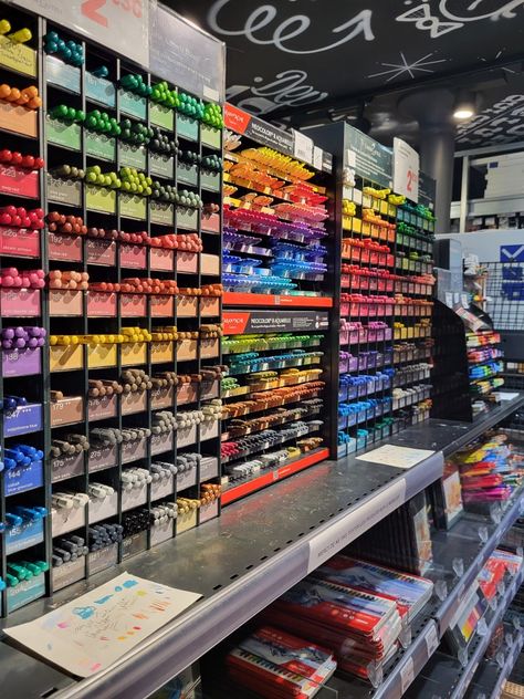 Art Equipment Aesthetic, Art Supplies Aesthetic Wallpaper, Art Supplies Collection, Art Supplies Store Aesthetic, Art Supply Store Aesthetic, Drawing Supplies Aesthetic, Craft Store Aesthetic, Art Store Aesthetic, Art Shop Aesthetic