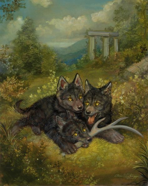 The Story of Persephone and the Changing of the Seasons - Magical Recipes Online Annie Stegg, Fantasy Wolf, Mythical Animal, Canine Art, Creature Drawings, Mythology Art, Fantasy Creatures Art, Mythical Creatures Art, Mythological Creatures