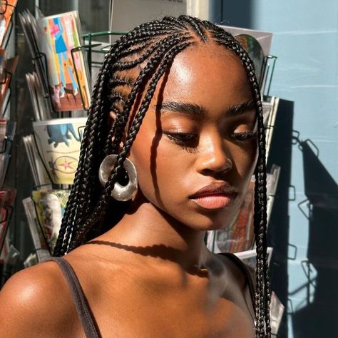 50 Stunning Braids for Black Women: Gallery & Video Showcase | 50 of the Best Braids for Black Women (Gallery & Video) | Aesthetic Braided Hairstyles For Women African Hair Braiding Styles, Braided Cornrow Hairstyles, Cute Box Braids Hairstyles, Protective Hairstyles Braids, Pretty Braided Hairstyles, Braids For Black, Braids For Black Women, Natural Hair Braids, Cornrow