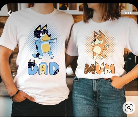 Bluey Family, Bluey Birthday, Bingo, Inside Out, Let Me, Twist, V Neck, Birthday, T Shirt