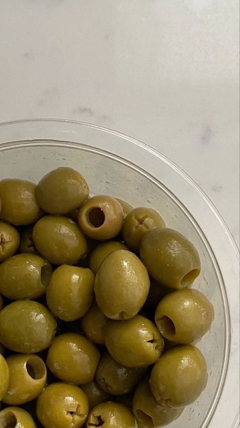 Olives Aesthetic, Eating Food Funny, Always Hungry, Green Olives, Food Healthy, Food Obsession, Cafe Food, Green Aesthetic, Pretty Food