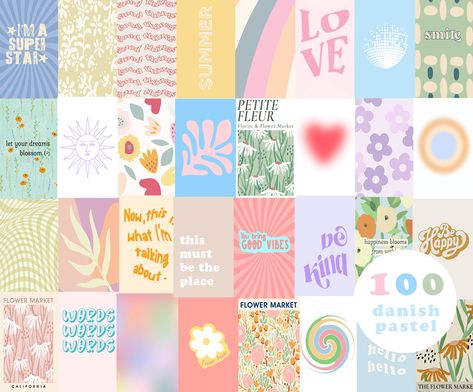 Excited to share this item from my #etsy shop: Danish Pastel collage kit, aesthetic, 100, digital download, Y2K, dorm decor for college girls, teen girl room decor, Pastel Wallpaper Collage, Aesthetic Danish Pastel Wallpaper, Danish Pastel Collage, Danish Pastel Wallpaper, Plakat Design Inspiration, Pastel Collage, Pastel Danish, Photographie Indie, Danish Pastel Room