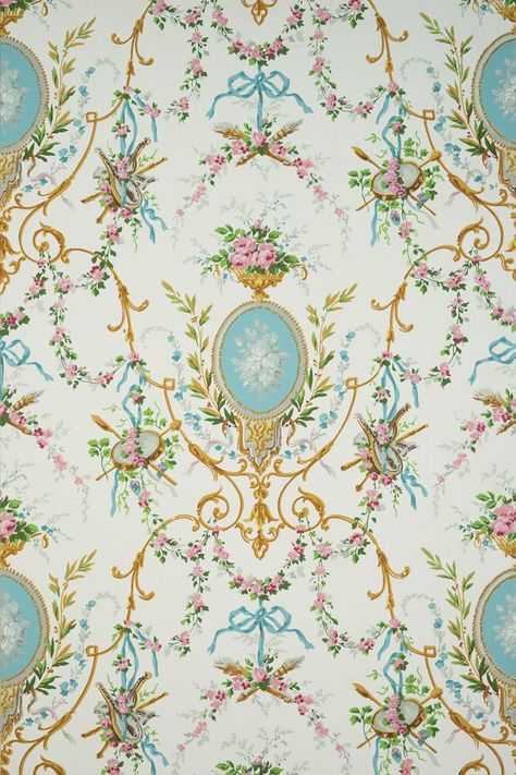 Antique Wallpaper, Victorian Wallpaper, Marie Antoinette, Vintage Wallpaper, Rococo, Vintage Paper, Floral Wallpaper, Pattern Wallpaper, Pretty Wallpapers