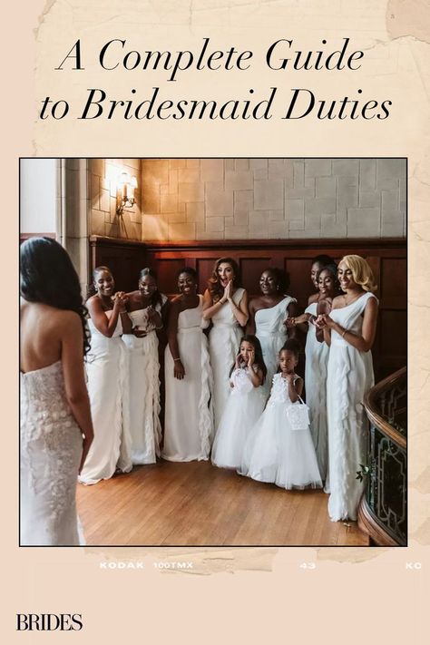 A Complete Guide to Bridesmaid Duties Honorary Bridesmaid Ideas, Bridesmaid Jobs, Bridesmaids Duties, Honorary Bridesmaid, Bridesmaid Duties, After The Wedding, Be Curious, Wedding Shower Games, The Maids