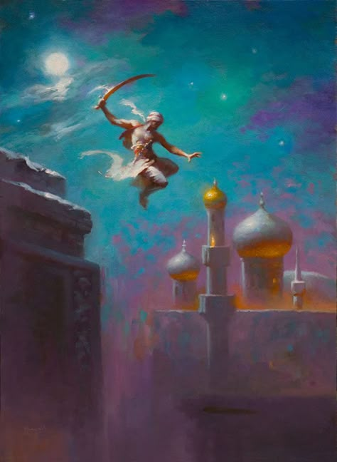 APPENDIX N Arabian Art, Arabian Night, Eastern Art, Arabic Art, Fantasy Art Landscapes, Arabian Nights, Night Art, Arte Fantasy, American Artists