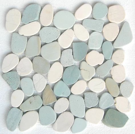 Pebble Mosaic Tile, Natural Stone Mosaic, Brick Fireplace Makeover, Pebble Tile, Stone Mosaic Tile, Pebble Mosaic, Bedroom Bliss, Pebble Stone, Fireplace Makeover