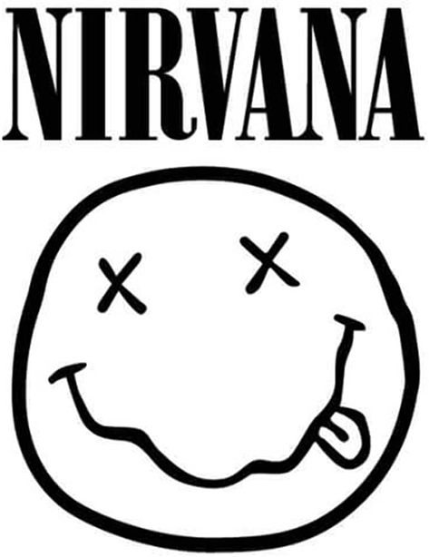 Download or print this amazing coloring page: Amazon.com: Nirvana Die-Cut Decal Sticker - Band Logo : Tools & Home Improvement Nirvana Logo, Band Stickers, T Shirt Transfers, Cute Shirt Designs, Silhouette Stencil, Custom Charms, Band Logos, Cricut Projects Vinyl, You Are Perfect