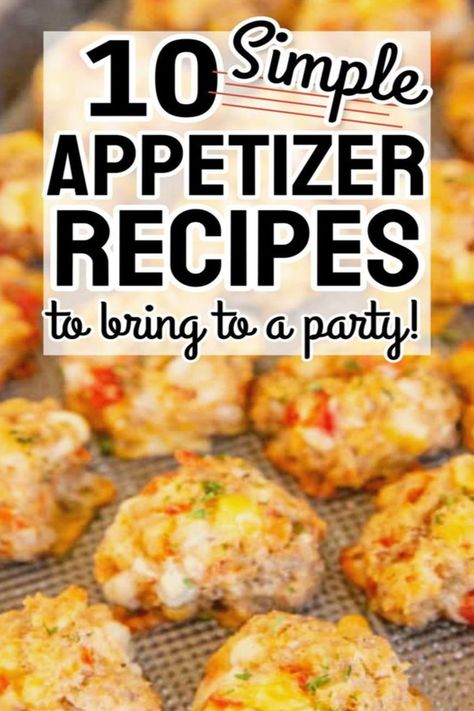 10 simple party appetizers easy crowd pleasers, cheesy dips, heavy hors d’oeuvres, bite-sized shareable snacks and light finger foods, these easy appetizers that travel well are perfect to make ahead and bring to any gathering. Quick easy recipes, budget-friendly party food ideas, cold dips and tasty bites that crowds at parties will love. Elevate your small bite appetizer game with these crowd-pleasing bite-sized appetizers full of savory flavors! Best Easy Appetizers Finger Foods Cold Food For A Crowd, Easy Appetizers For A Party Make Ahead, Party Appetizers Easy Crowd Pleasers, Shareable Snacks, Party Food On A Budget, Simple Appetizers, Sunday Food, Easy Potluck, Small Bites Appetizers