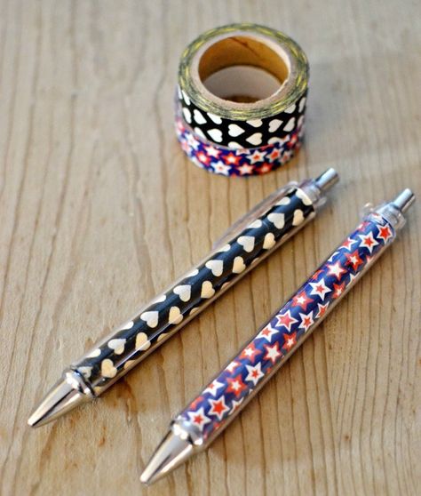 Homemade Notebook, Inexpensive Diy Gifts, Diy Washi Tape, Washi Tape Projects, Diy Collage, Magnet Ideas, Custom Pen, Simple Notebook, Washi Tape Crafts